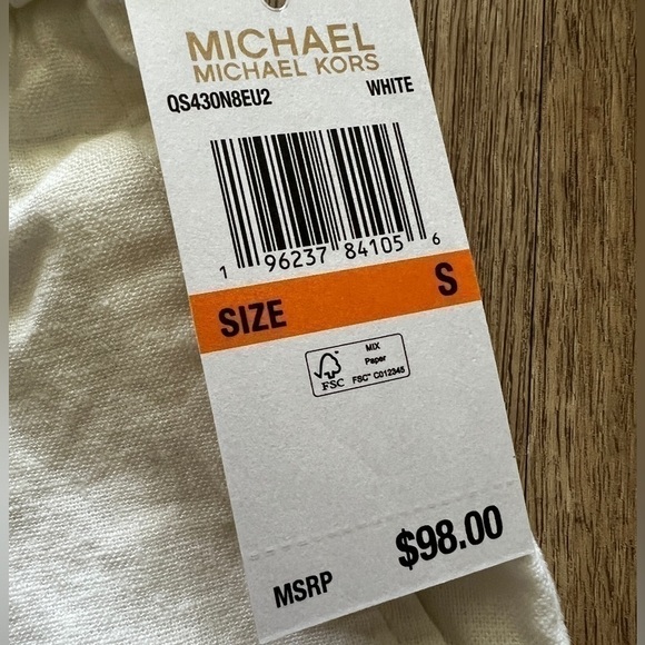 Michael Kors New with Tags White Linen Shorts - Size S - Picture 2 of 4